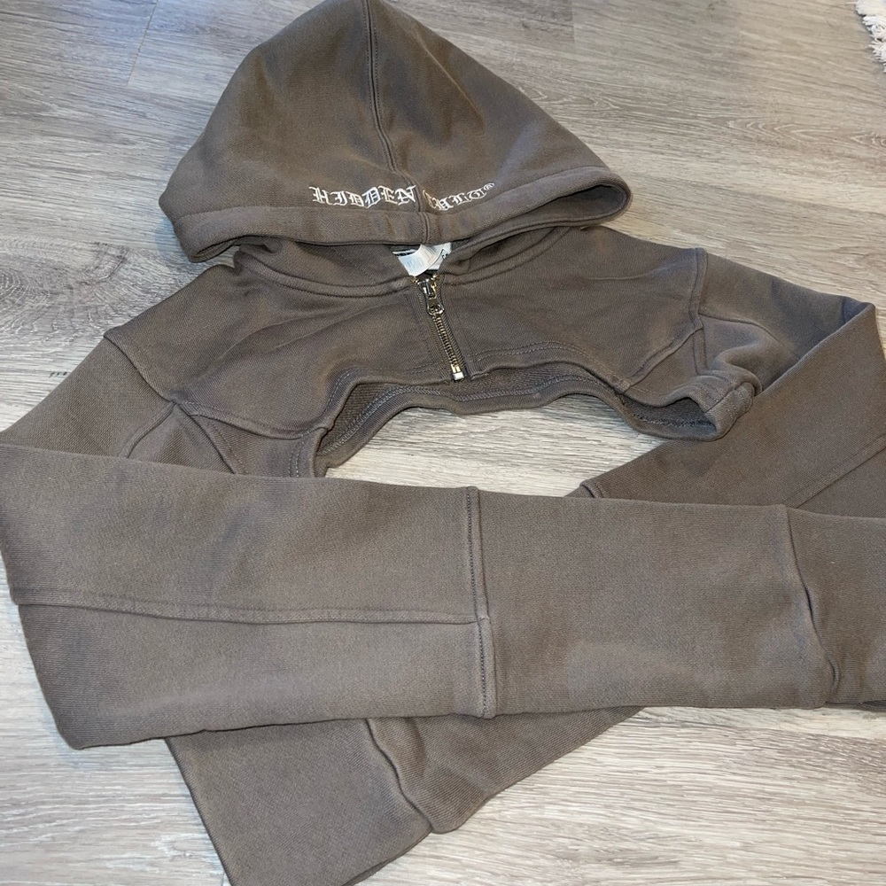 HIDDEN CULT WOMENS cropped hoodie